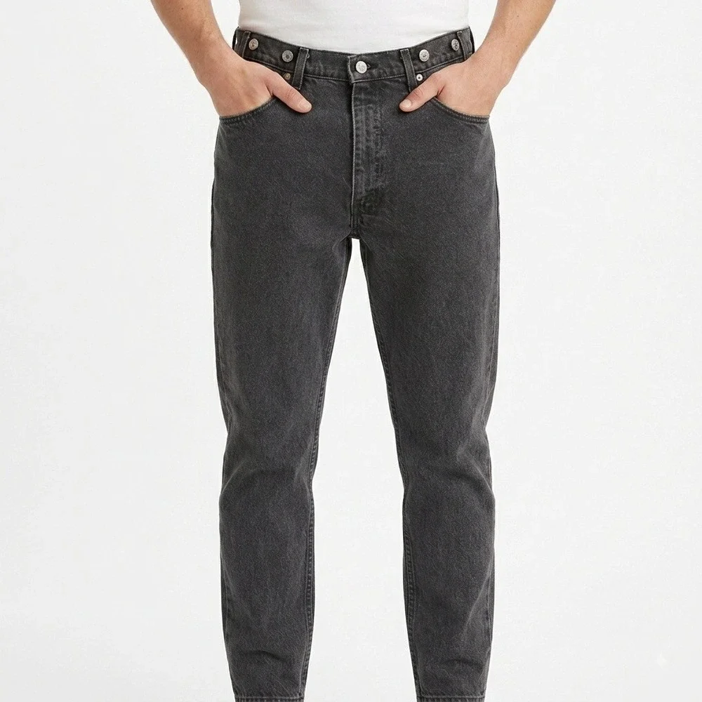 Levi's 552 Jeans Mens 36x32 Black Vintage Made in USA Relaxed Tapered Denim